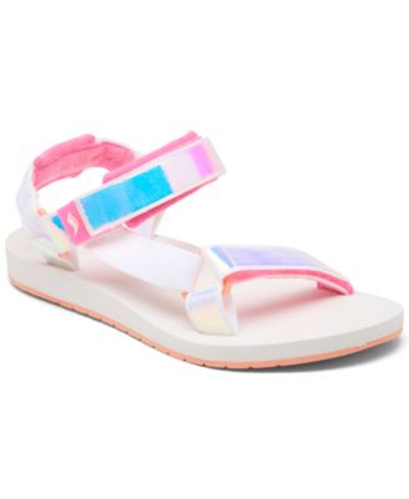 Women's Trio Iridescent Slip-On Strappy Sandals from Finish Line