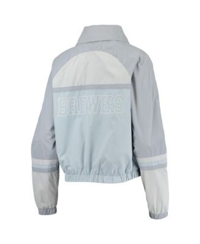 G-III 4Her by Carl Banks Women's White Detroit Tigers Pre-Game Full-Zip  Track Jacket