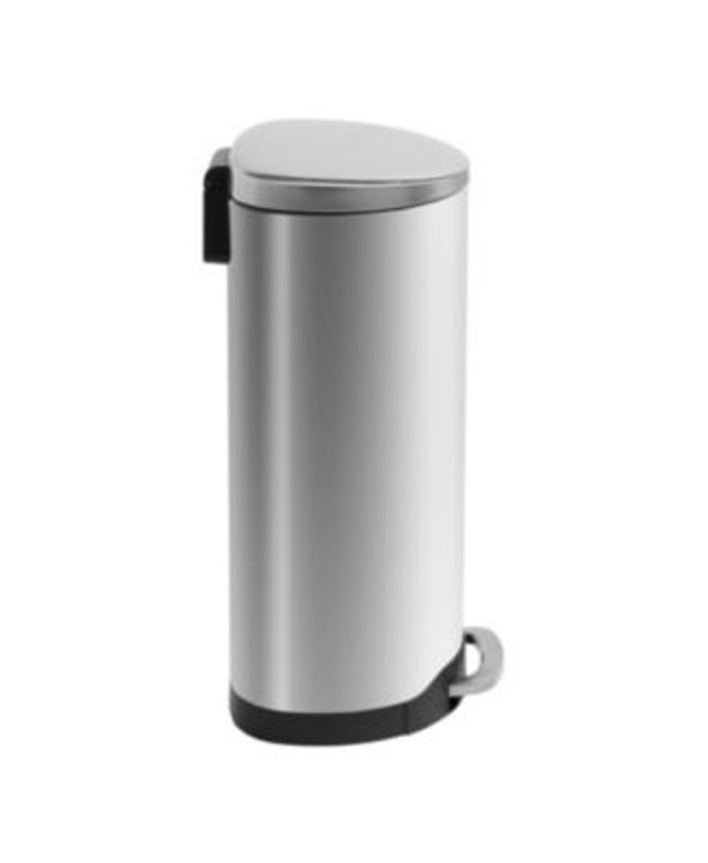 iTouchless Airstep 18 Gallon Step-On Kitchen Stainless Steel Trash Can