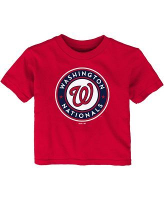 Women's Fanatics Branded Red Washington Nationals Core Team Lockup Long  Sleeve V-Neck T-Shirt