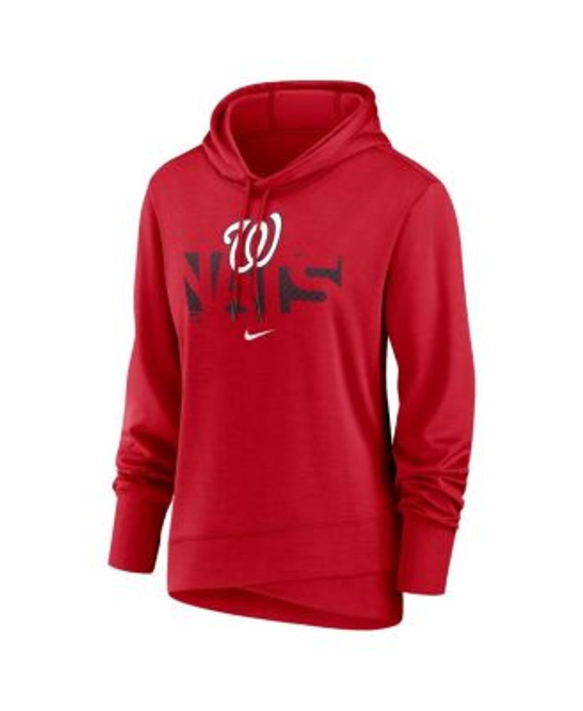 Men's Nike Red Washington Nationals Alternate Logo Club Pullover Hoodie Size: Large