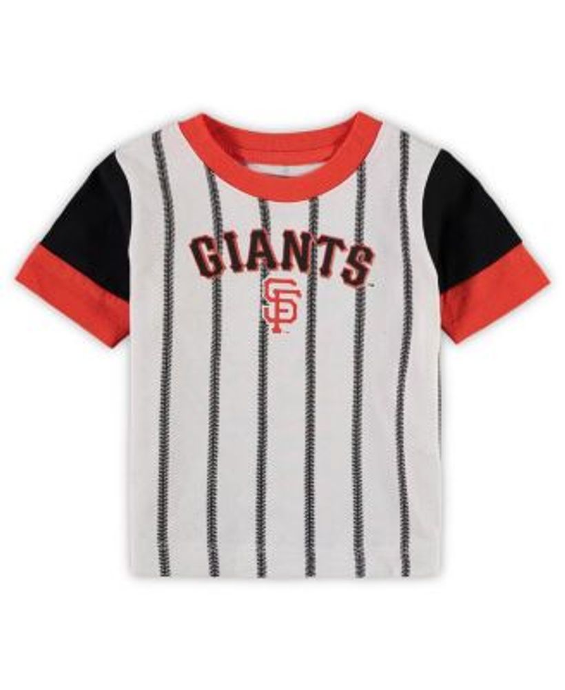 Outerstuff Infant Boys and Girls Black, Orange San Francisco Giants  Position Player T-shirt Shorts Set