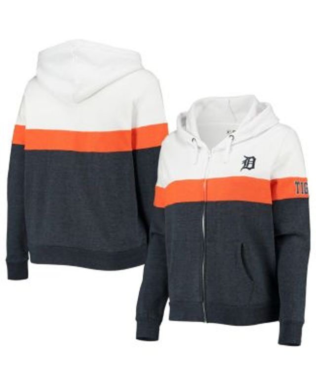 Women's Starter Navy Detroit Tigers Vintage Full-Zip Hoodie