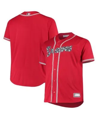 Women's Red Atlanta Braves Plus Size Alternate Replica Team Jersey