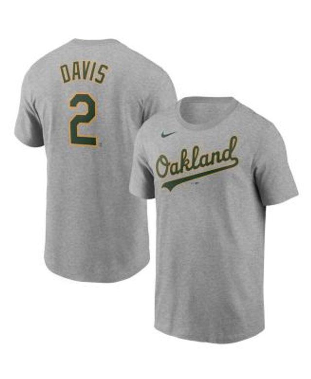 Men's Nike Khris Davis White Oakland Athletics Home Authentic