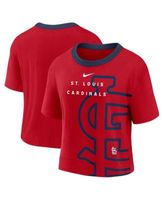 Nike Women's Navy St. Louis Cardinals Mesh V-neck T-shirt