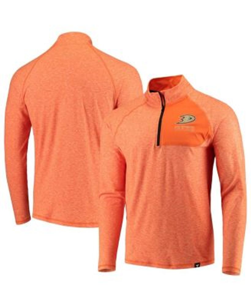 Men's Nike Orange/Navy Chicago Bears Sideline Coaches Half-Zip Short Sleeve  Jacket