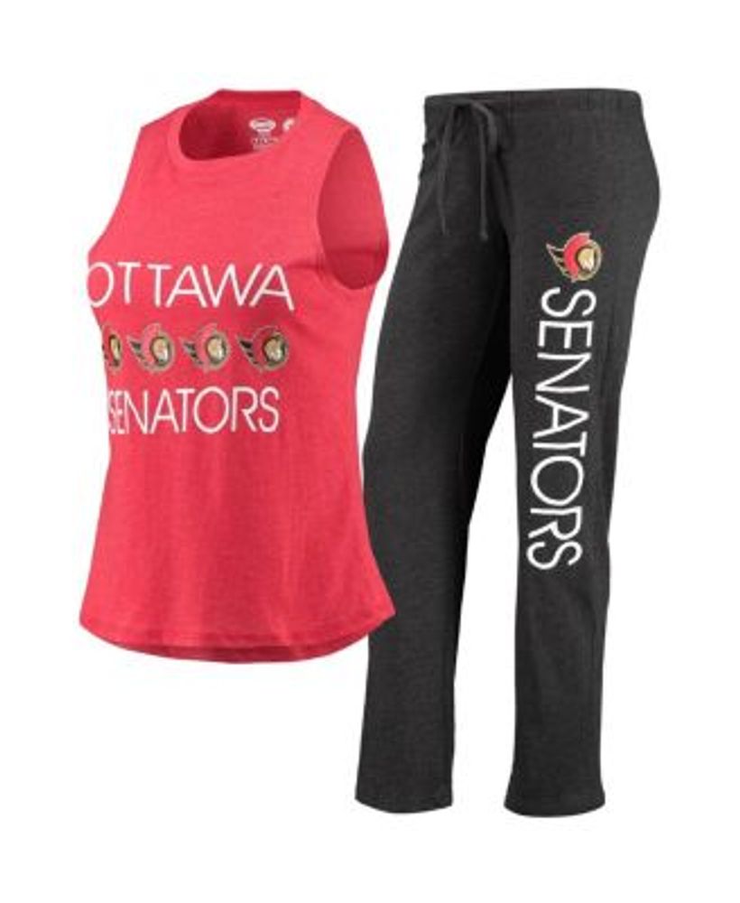 Women's Concepts Sport Red/Black Atlanta Falcons Logo T-Shirt & Pants Set