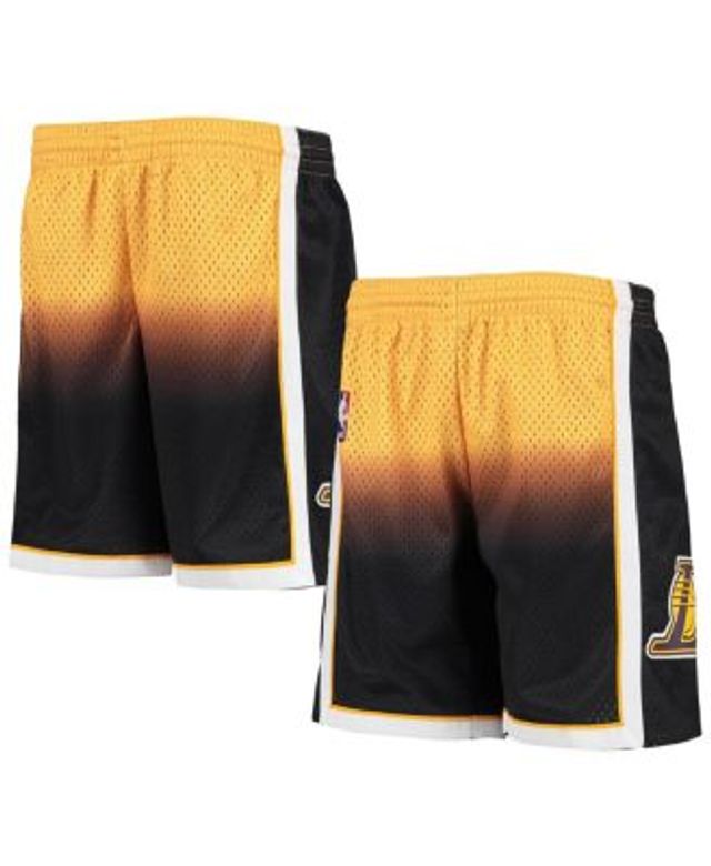 Outerstuff Youth Gold Los Angeles Lakers Fade Away Shorts