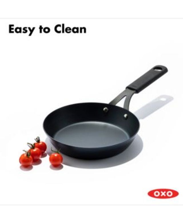 OXO Obsidian Carbon Steel 8 Frypan with Silicone Sleeve