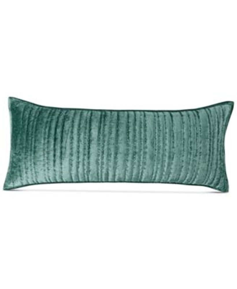Variegated Stripe Velvet Decorative Pillow, 14" x 36", Created for Macy's