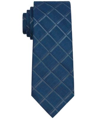 Men's Windowpane Grid Tie 