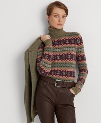 Fair Isle Wool-Blend Turtleneck Sweater