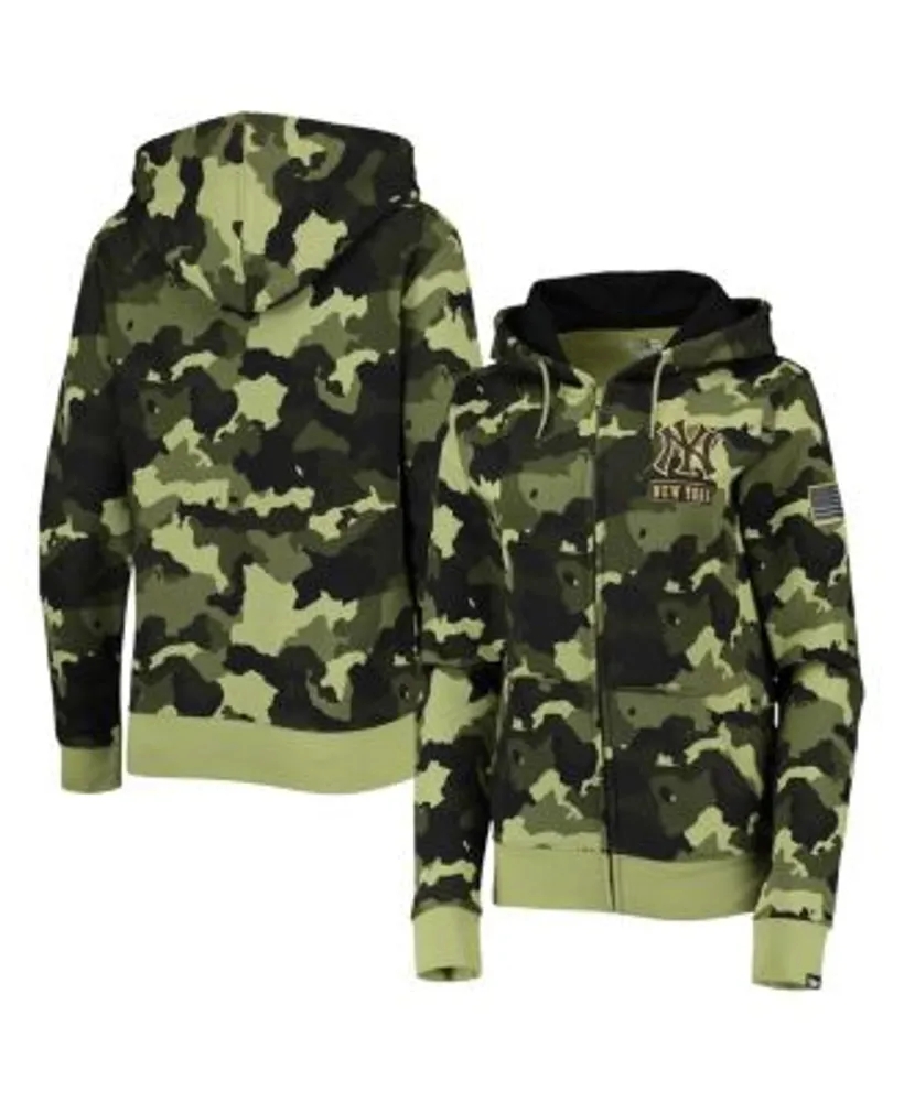 Green Bay Packers New Era Women's Raglan Full-Zip Hoodie – Camo