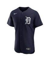 Men's Detroit Tigers Nike Navy Alternate Authentic Logo Team Jersey