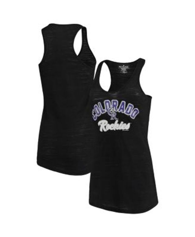 Women's Nike Purple Colorado Rockies X-Ray Racerback Performance