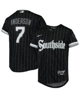 Luis Robert Chicago White Sox Nike Youth City Connect Replica Player Jersey  - Black/Anthracite