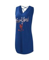 Lids Milwaukee Brewers G-III 4Her by Carl Banks Women's Game Time Slub  Beach V-Neck Cover-Up Dress - Navy