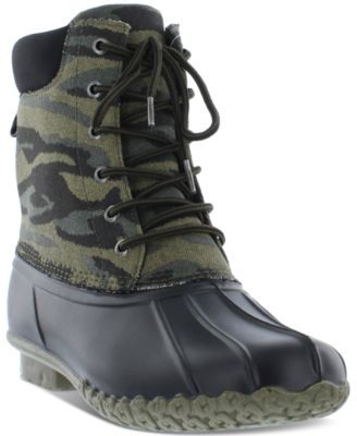 Men's Camouflage Waterproof Duck Boots