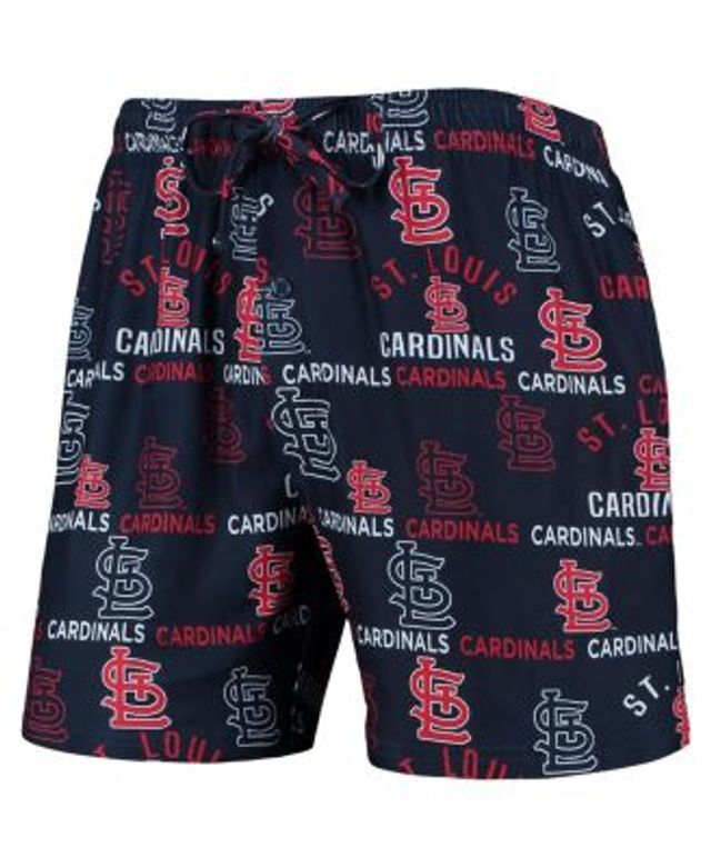 Concepts Sport Men's Navy St. Louis Cardinals Flagship Allover Print Knit  Jam Shorts