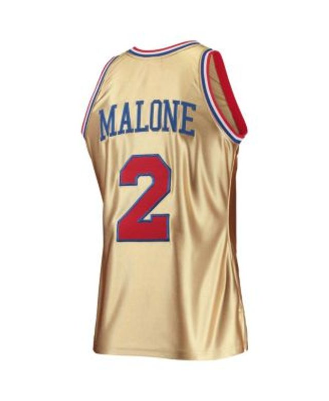 Men's Mitchell & Ness Moses Malone Red Philadelphia 76ers Big