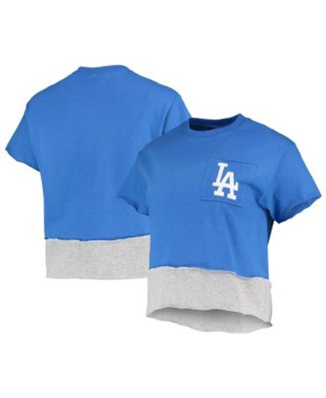 Women's Refried Apparel White Los Angeles Dodgers Tie-Dye Pullover Hoodie