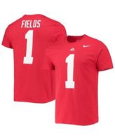 Men's Nike Justin Fields White Chicago Bears Player Name & Number T-Shirt Size: Large