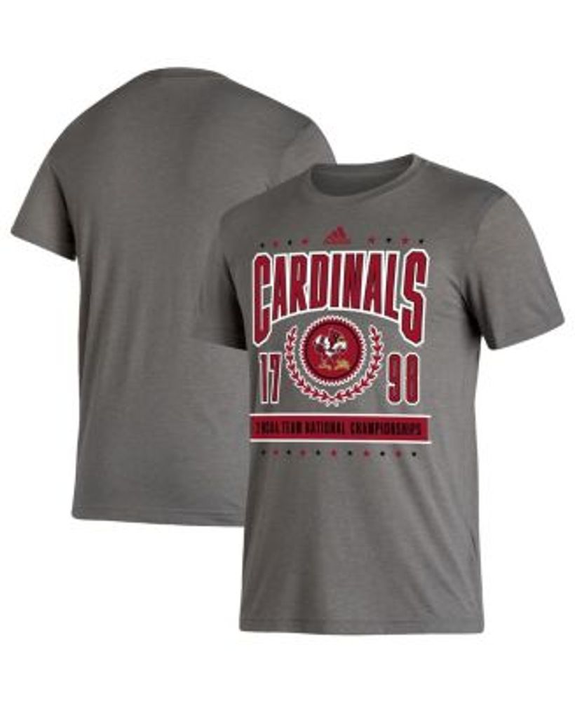 Men Champion Louisville Cardinals Short Sleeve Crew Neck T Shirt Size Small  Red