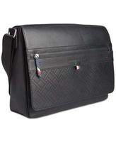 Men's Leo Embossed Messenger Bag