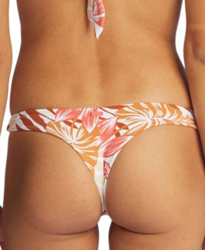 Juniors' Tropical-Print Bikini Bottoms