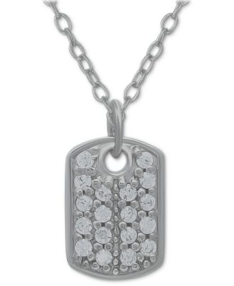 Giani Bernini Cubic Zirconia XO Pendant Necklace in Sterling