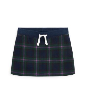 Girls Plaid Double-Knit Skirt