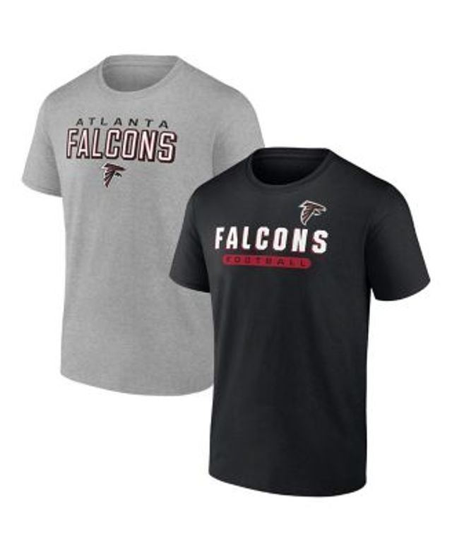 Fanatics Men's Branded Black and Heathered Gray Atlanta Falcons Parent T- shirt Combo Pack