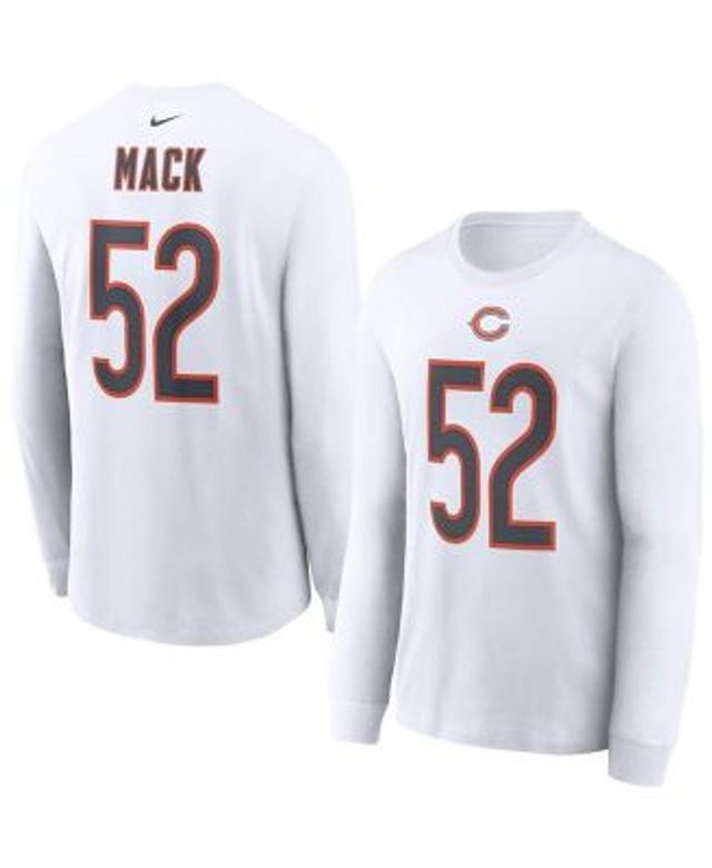 Nike Men's Justin Fields White Chicago Bears Player Name and Number T-shirt