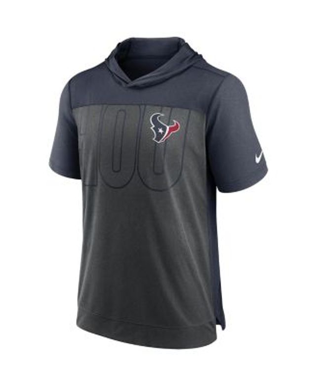 Nike Navy Houston Texans Fan Gear Primary Logo Therma Performance Pullover Hoodie