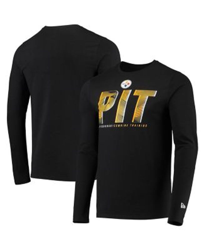 New Era Men's Black Pittsburgh Steelers Combine Authentic Static  Abbreviation Long Sleeve T-shirt | Connecticut Post Mall