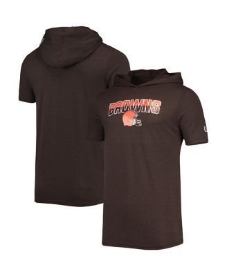 PROFILE Men's Brown Cleveland Browns Big & Tall Muscle Sleeveless Pullover  Hoodie