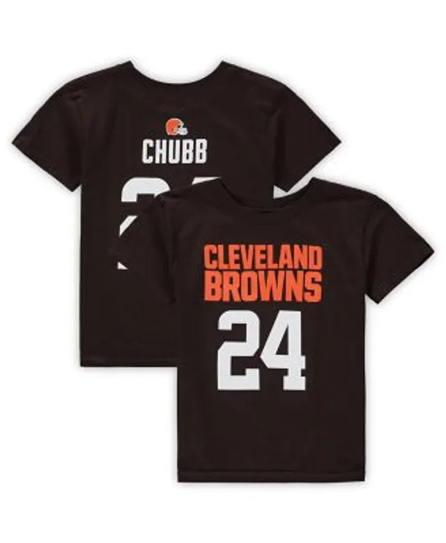 Nick chubb cleveland browns youth mainliner player name & number