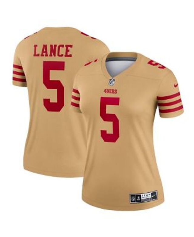 Men's Nike Trey Lance Gold San Francisco 49ers Inverted Legend