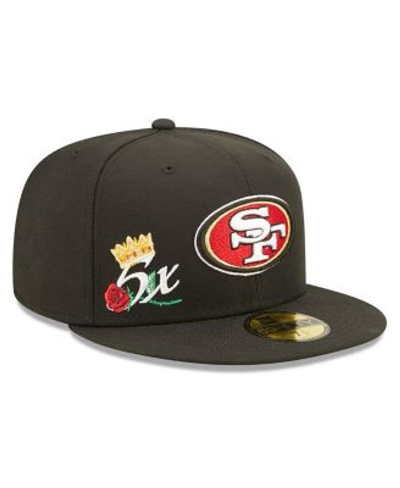Men's New Era Scarlet San Francisco 49ers Main Bucket Hat Size: Small/Medium