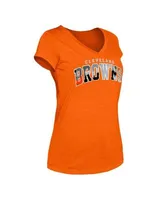 Lids Cleveland Browns New Era Women's Training Camp V-Neck T-Shirt