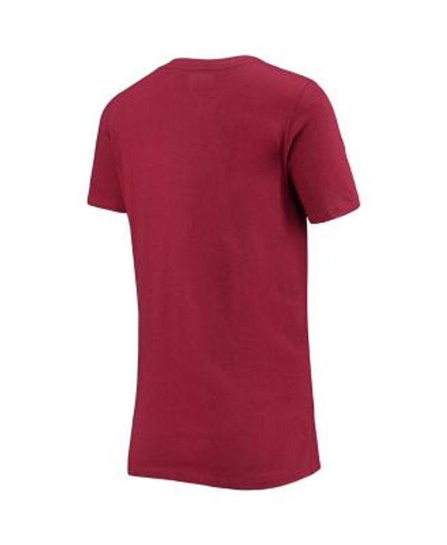 : New Era Women's Burgundy Washington Commanders V-Neck T-Shirt :  Sports & Outdoors