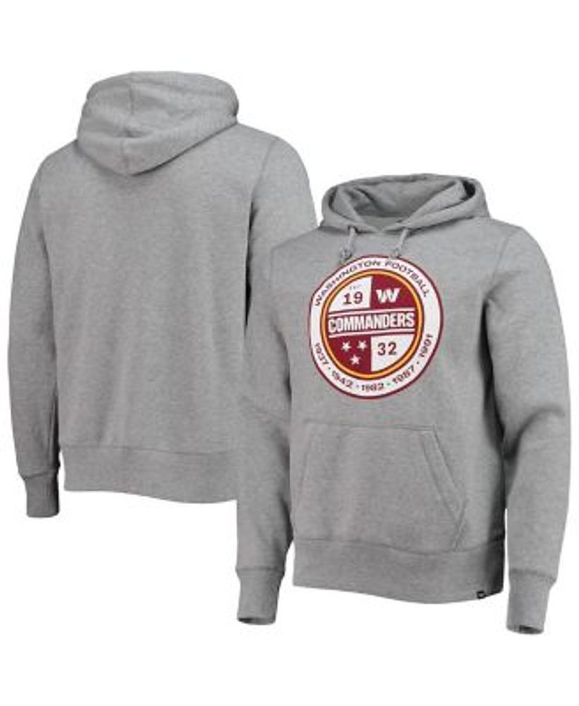 Men's '47 Burgundy Washington Commanders Shortstop Pullover Hoodie