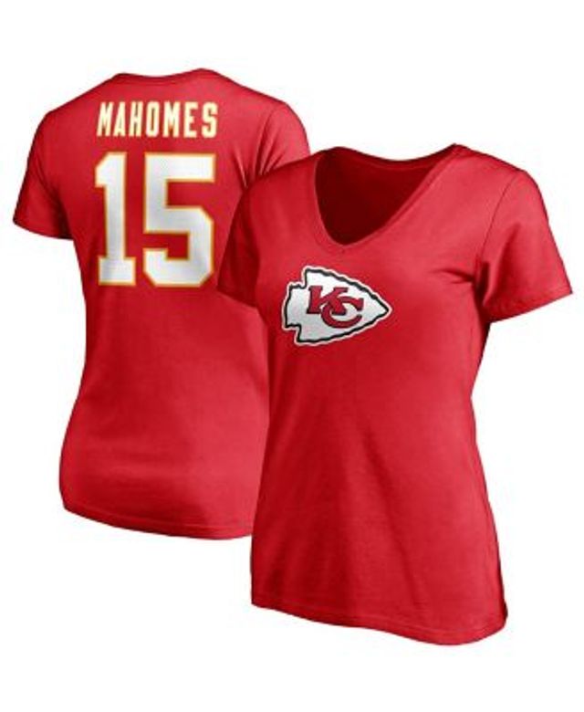 Women's Majestic Patrick Mahomes Red Kansas City Chiefs Player Name &  Number Raglan Tri-Blend 3/4-Sleeve T-Shirt