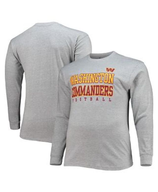 Men's Fanatics Branded Heathered Gray Minnesota Vikings Big & Tall Practice Long Sleeve T-Shirt