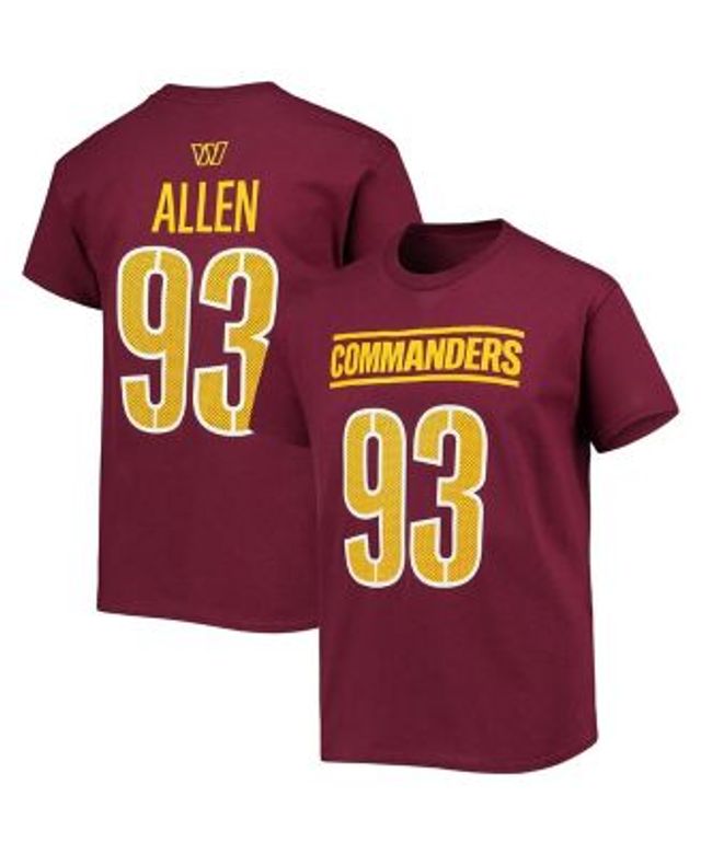 Outerstuff Boys Youth Chase Young Burgundy Washington Commanders Mainliner  Player Name and Number T-shirt