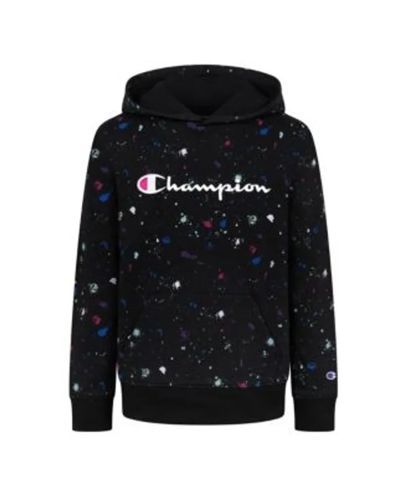 Splatter Sleeve Graphic Hoodie, Multi color