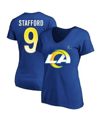 Women's Los Angeles Rams Fanatics Branded Royal Super Bowl LVI Champions  V-Neck T-Shirt