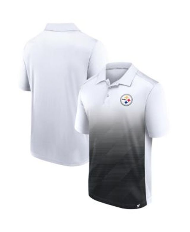 Men's White, Black Pittsburgh Pirates Rewind Stripe Polo Shirt