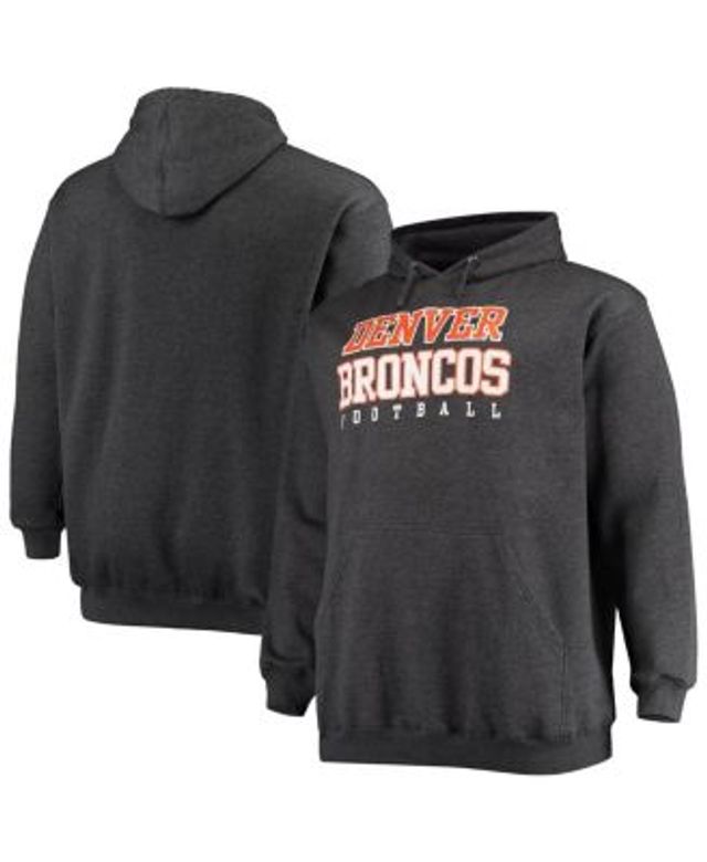 Fanatics Men's Big and Tall Heathered Gray Denver Broncos Practice